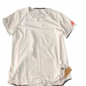 Adidas Heat.RDY White Athletic Running Tee | NWT | Size M